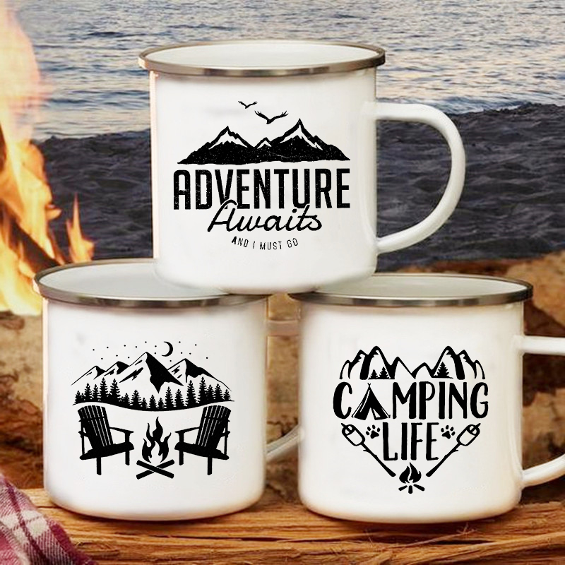 Outdoor Adventure Friends - L'avventura attende tazze da campeggio Happy
