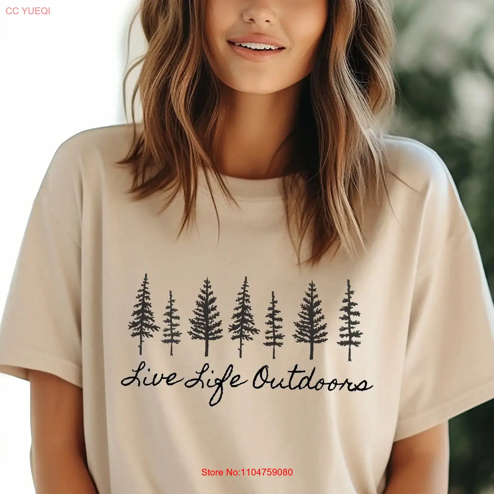 Outdoor Adventure North West - T-shirt da campeggio Live Life Outdoors