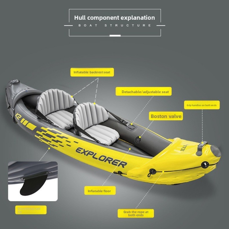 Gommone Gonfiabile per Due Per - Outdoor Adventure Kayak recensione e prezzo